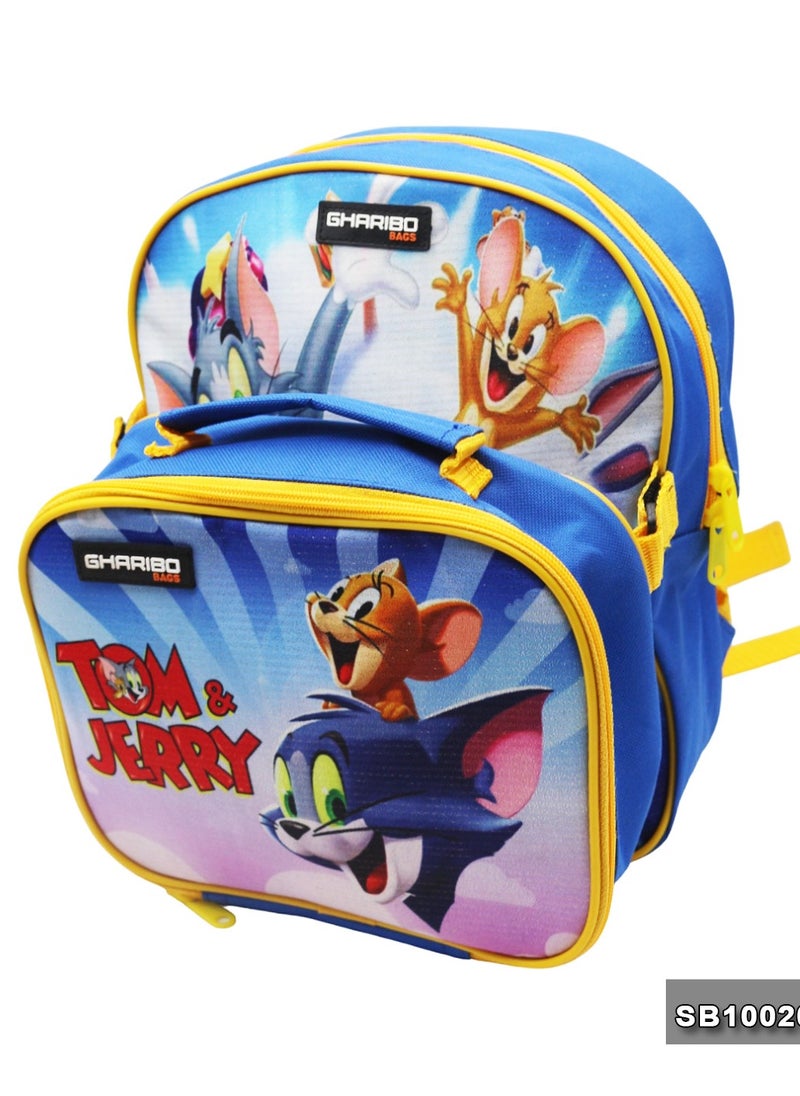 Gharibo Bags School backpack with lunch bag Size 12 Tom and Jerry  - Image 4