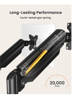 Generic Dual Monitor Mount Stand Fits 13 to 32 Inch Monitors Max 22 lbs Each Arm,Articulating Gas Spring Monitor Arm, with Clamp and Grommet Base  - Image 4