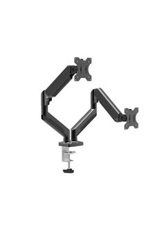 Generic Dual Monitor Mount Stand Fits 13 to 32 Inch Monitors Max 22 lbs Each Arm,Articulating Gas Spring Monitor Arm, with Clamp and Grommet Base  - Image 1