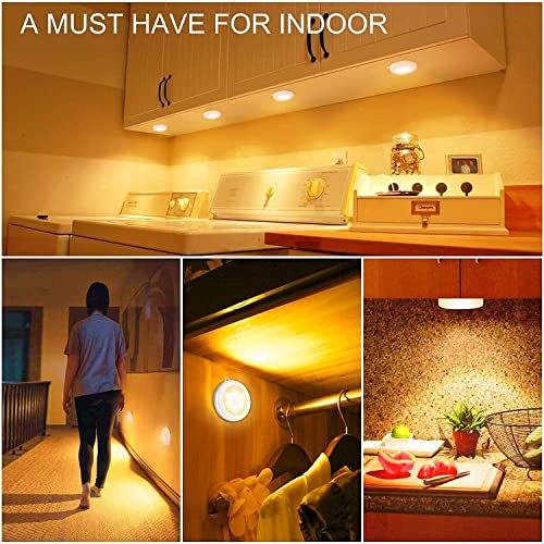 KEYORA Plastic USB Rechargeable Motion Sensor Night Yellow Light with Self-Adhesive Design for Home Use Ideal for Hallways, Wardrobes, Bedrooms, Stairs, Bathrooms, Kitchens & Basements Pack of 2, Led - Image 5