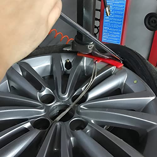 AICEL Car Tire Changing Rim Protector, 5 Pcs Wheel Changing Rim Savers, 15cm Auto Tire Changer Guard Edge Saver Tool, Fixing Tyre Rim Protective Cover, Car Accessories for Motorcycle, SUV (Red) - Image 3