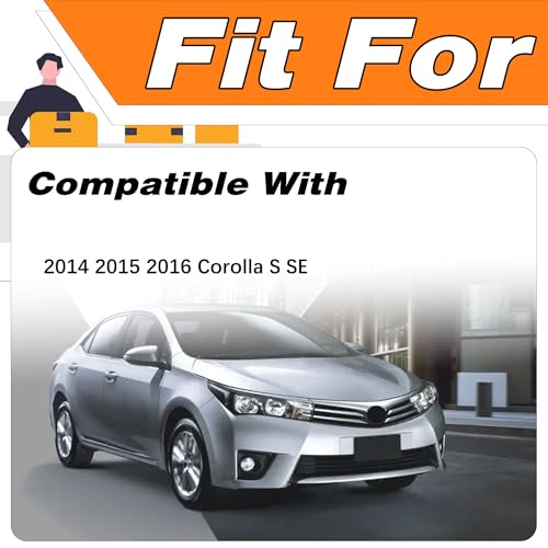 LEVANLIGHT Fog Lights Assembly Compatible For 2014 2015 2016 Toyota Corolla S SE | Front Bumper Fog Light Driving Lamps w/H16 Bulb/Switch/Clear Lens | 8148202470, 8148102480 - Image 3