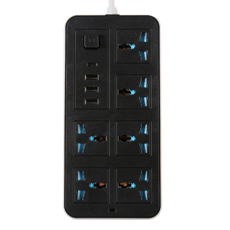 قابس ذكي متعدد المنافذ  
مشترك كهرباء بـ 6 مخارج و 4 منافذ USB - بنظام المملكة المتحدة  
مأخذ بصمام مستقل لحماية الأطفال للاستخدام المنزلي - Image 1