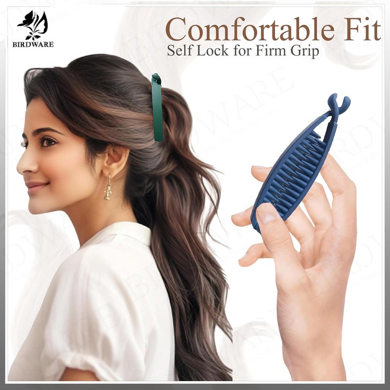 BIRDWARE Large Size Hair Clips for Women | Multicolor Butterfly Hair Claw | Imported Acrylic Material with Stone Embellishments | Durable Hair Clutchers - Image 2