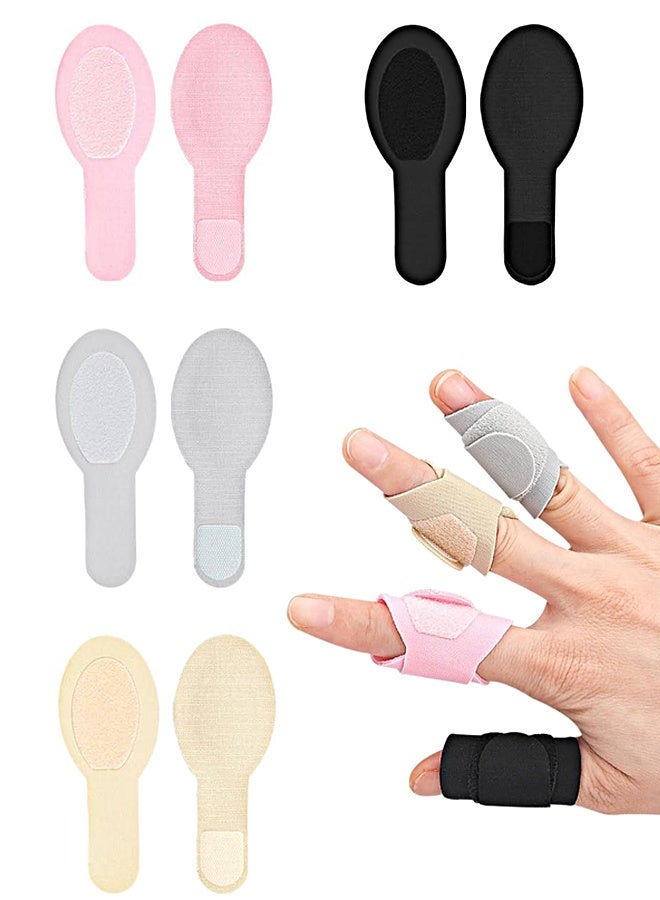 8Pcs Ultra-Thin Finger Braces, Lightweight Trigger Thumb Splint Finger Strap for Finger Injury Pain Relief, Breathable Finger Tape Wraps for Trigger Finger, Broken, Arthritis, Sprain, Sports Support - Image 1