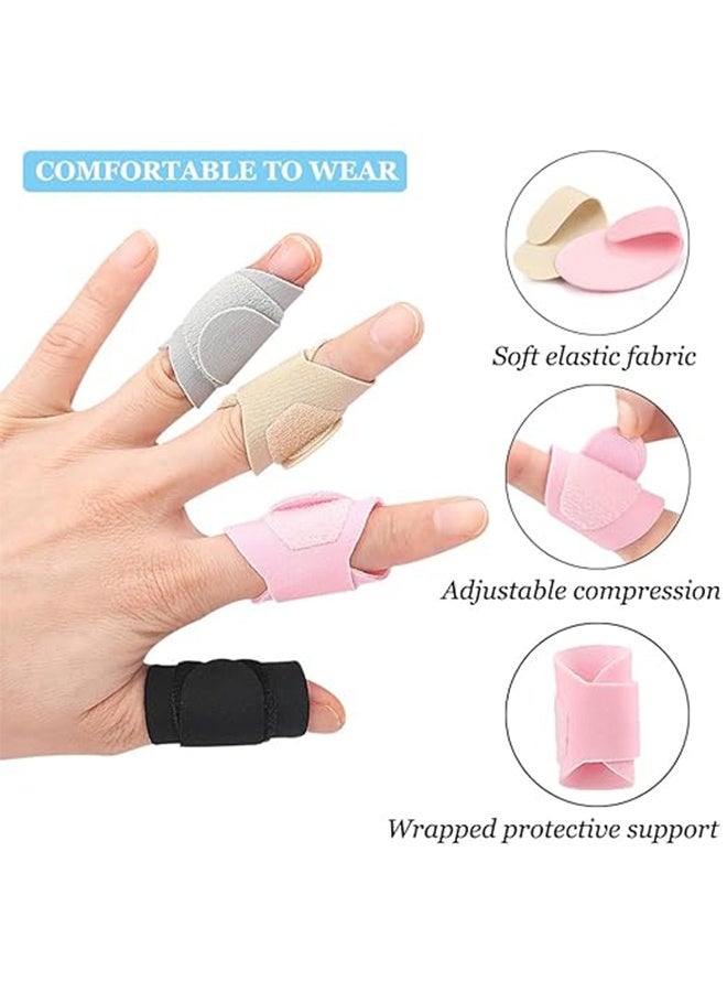 8Pcs Ultra-Thin Finger Braces, Lightweight Trigger Thumb Splint Finger Strap for Finger Injury Pain Relief, Breathable Finger Tape Wraps for Trigger Finger, Broken, Arthritis, Sprain, Sports Support - Image 4