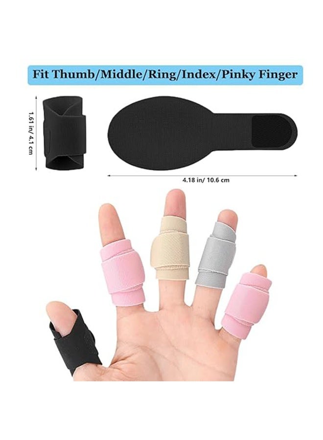 8Pcs Ultra-Thin Finger Braces, Lightweight Trigger Thumb Splint Finger Strap for Finger Injury Pain Relief, Breathable Finger Tape Wraps for Trigger Finger, Broken, Arthritis, Sprain, Sports Support - Image 2