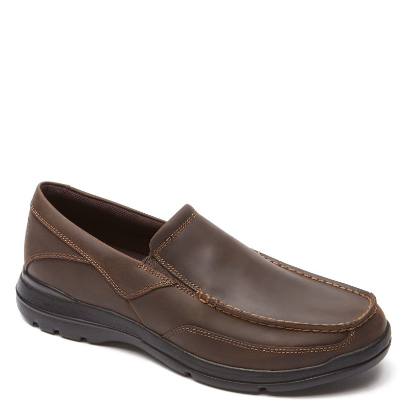 Rockport حذاء روك بورت للرجال من نوع جانكشن بوينت سليب أون، شوكولاتة، 12 عريض - Image 2