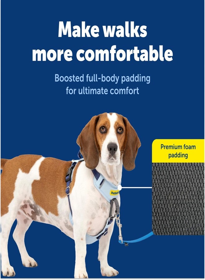 بيت سيف سرج PetSafe Easy Walk Comfort للكلاب، مبطن بالكامل لمنع الشد - مشي أفضل من أول استخدام - 5 نقاط تعديل، صغير، أزرق - Image 3