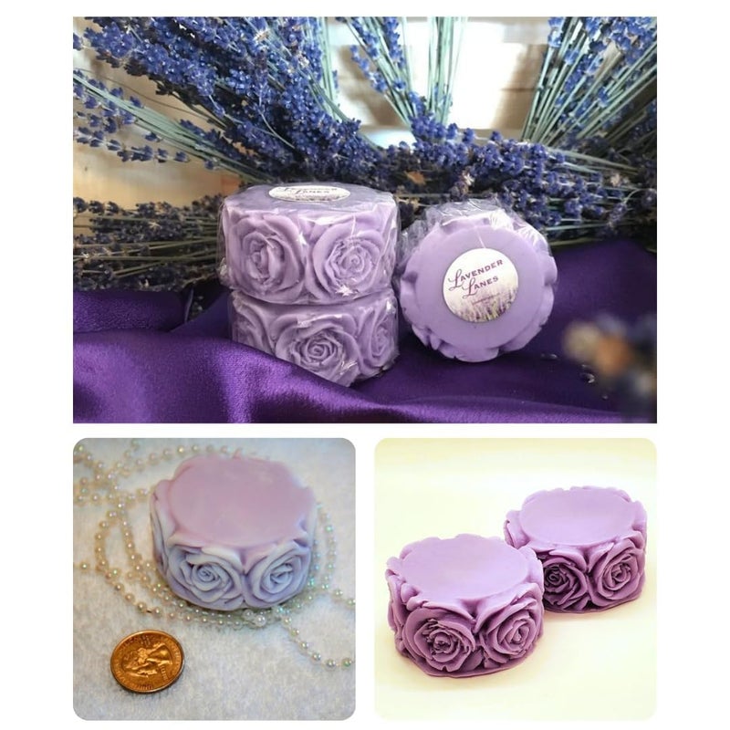 Skytail 3D Rosse Flower Candle Moulds Rose Pillar & Rosse Column Molds for Making Candle Waxmelts Aromatherapy Clay Craft DIY Soap Resin Casting Home Decoration Chocolate Baking Cakes Candy Muffin Cupcake Dessert Molds - Image 5