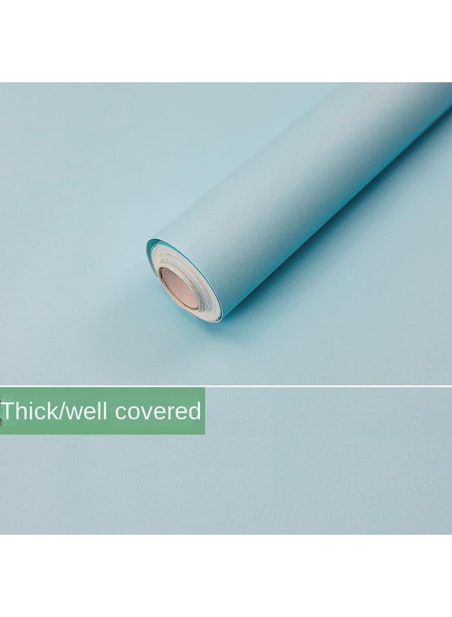 Bluejw Thickened Wallpaper Self-adhesive Morandi White Wallpaper Bedroom Waterproof Wardrobe Desktop Kitchen Wall Stickers Moisture-proof - Image 1