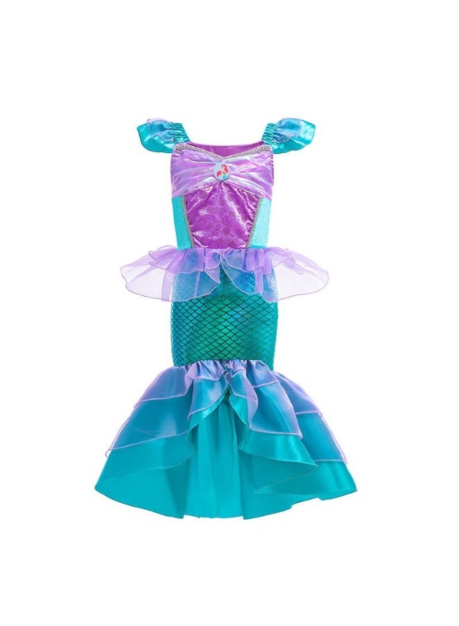 NIBEMINENT There are various Halloween costumes, children's mermaid dresses, Christmas girl princess dresses, children's performance costumes and stage costumes - Image 1