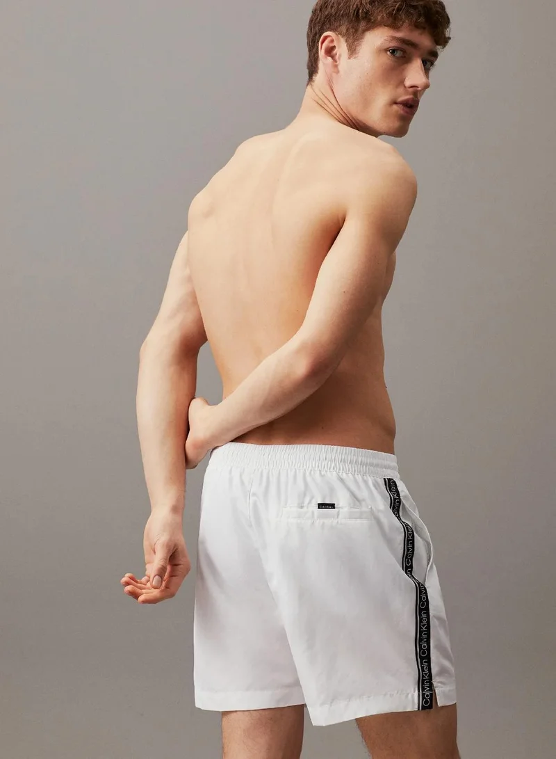 Calvin Klein Medium Drawstring Swim Shorts - Logo Tape