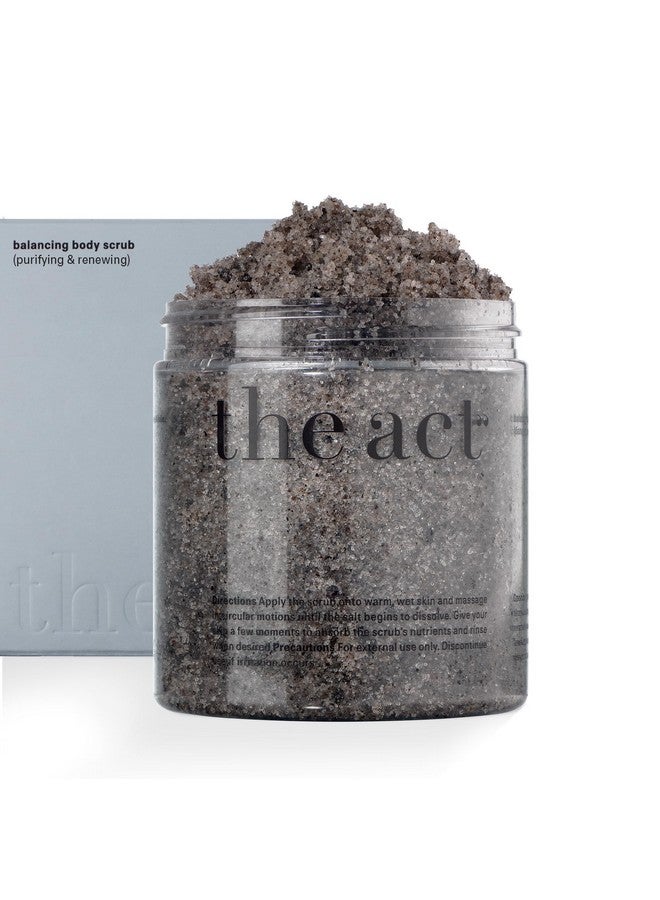 The Act Exfoliating Balancing Body Scrub with Black Cumin Oil - Sea Salt Formula for Smooth & Radiant Skin - Home Spa Care, Gift for Women Men, Vegan, Organic 10.58 Oz - Image 1