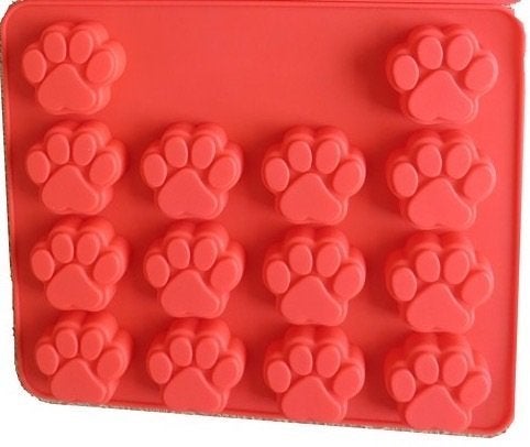 Ziaon (TM) Dog Treat Cake Pan, Silicone Bone Mold, 12 by 10 inch (1 pc paw Mold) - Image 4