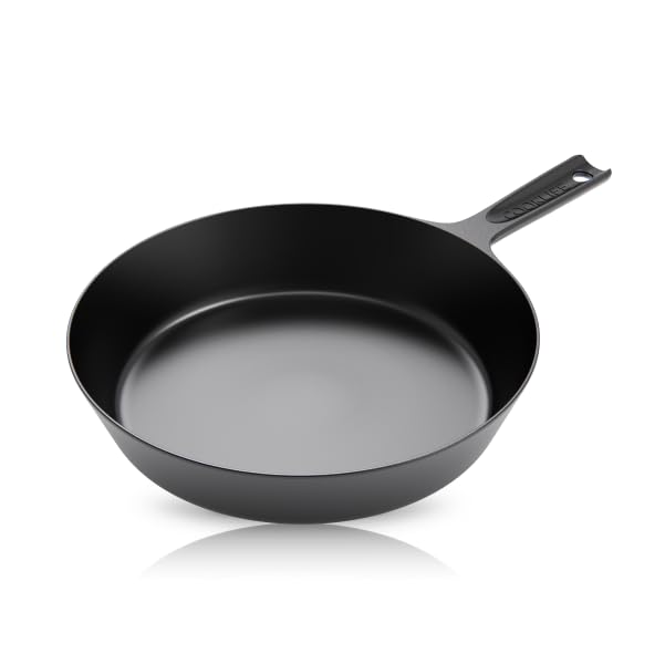 COOKLIFE 10 Inch Lightweight Pre-Seasoned Cast Iron Skillets with Handle Cover - Smooth Polished Surface, Easy to Clean Cast Iron Pan Use in the Oven, on the Stove or Grill, Over a Campfire - Image 1