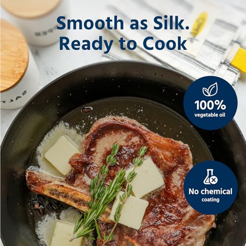 COOKLIFE 10 Inch Lightweight Pre-Seasoned Cast Iron Skillets with Handle Cover - Smooth Polished Surface, Easy to Clean Cast Iron Pan Use in the Oven, on the Stove or Grill, Over a Campfire - Image 4
