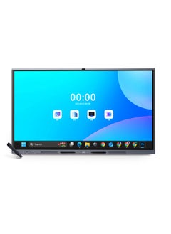 qbit 75 Inches Interactive Whiteboard IR-Touch 3840 * 2160P (4KUHD) W10 Corei5 8Gb, 256Gb 13MP Cam 6 Mic, 2 Speakers Intelligence Writing Whiteboard, HDMI/USB Port,LAN, Wifi  - Image 1