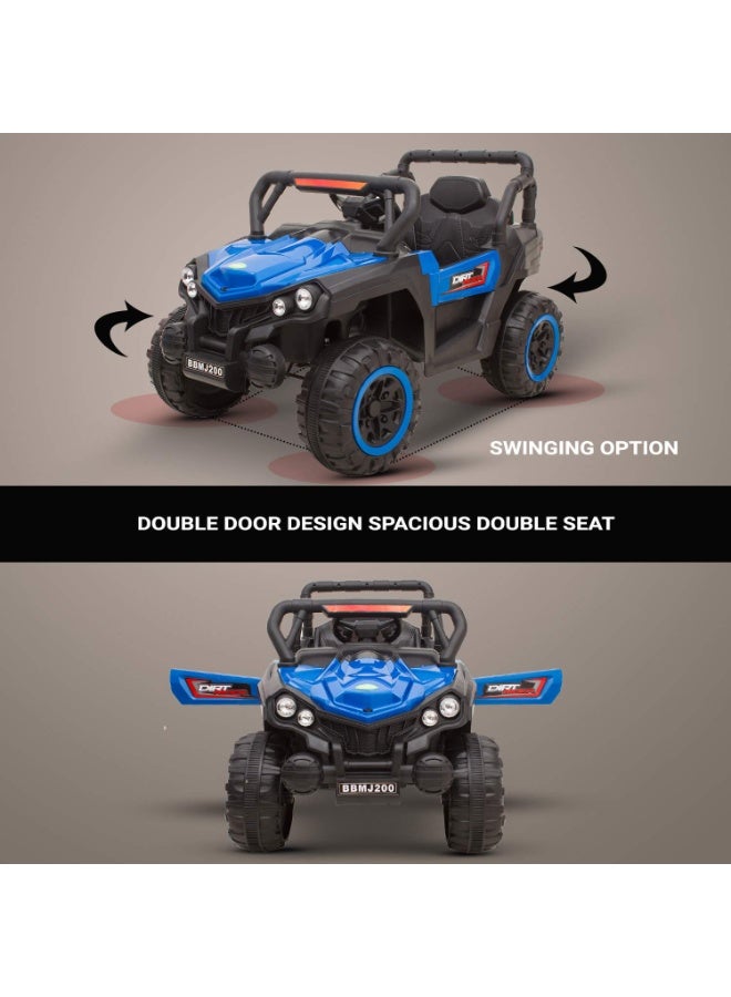 سيارة ركوب كهربائية للأطفال، سيارة متعددة الألوان للأطفال، أولاد وبنات (أبيض) - Image 4