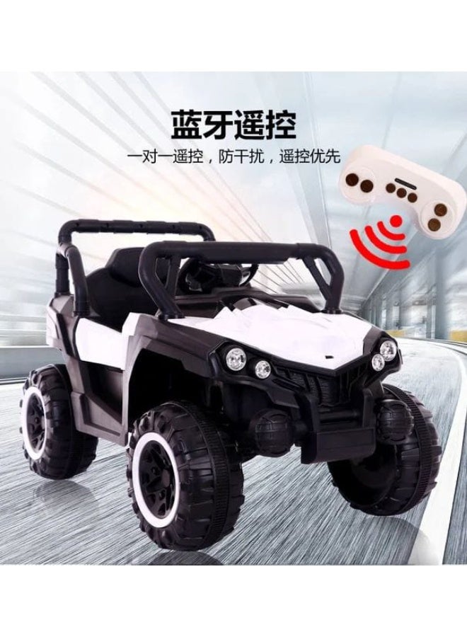 سيارة ركوب كهربائية للأطفال، سيارة متعددة الألوان للأطفال، أولاد وبنات (أبيض) - Image 5