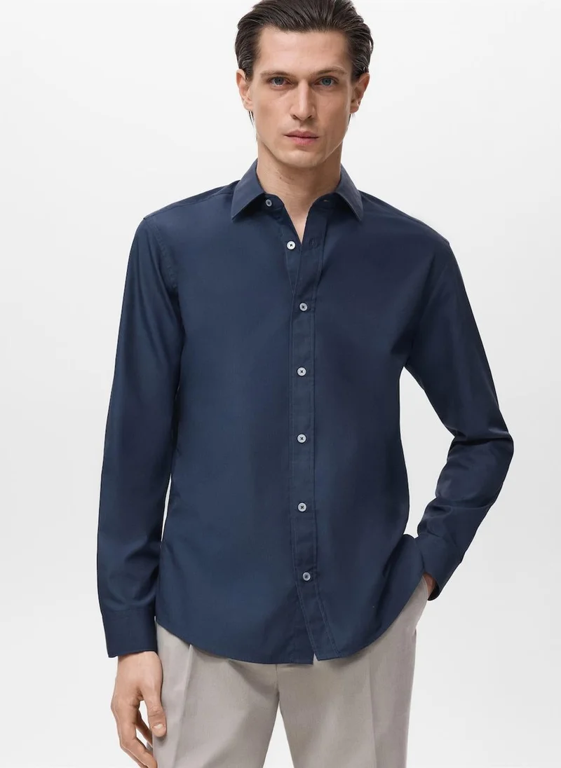 Regular-fit 100% cotton shirt