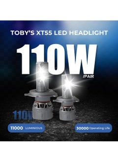 Toby's Tobys XT55 H4 2 Pieces Car LED Headlight Original 55W/piece Power 5500/piece Lumens With Color Temperature 6500K  - Image 2