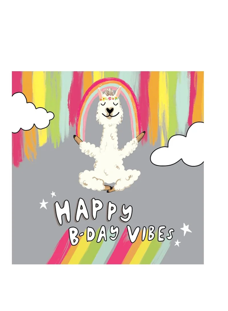Pigment Llama Bday Vibes Greeting Card