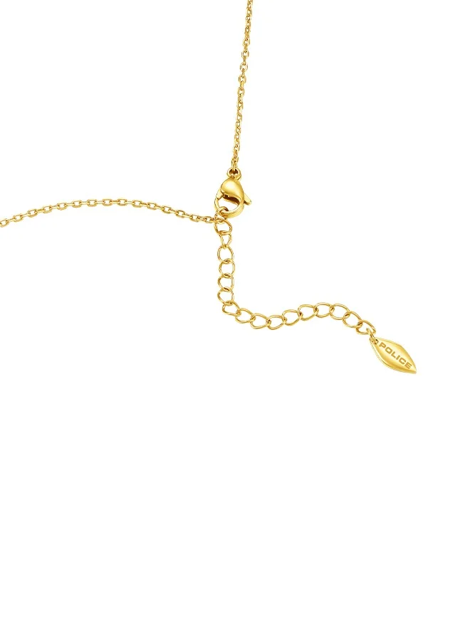 بوليس Flora Gold Plated Ladies Necklace With Malachite 450+50MMPEJLN0003201
