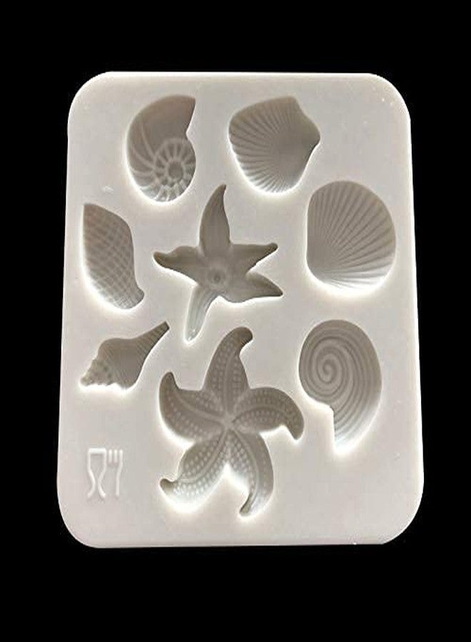 TUKE DIY Sea Creatures Conch Starfish Shell Silicone Molds Cake Decorating Fondant Cake Candy Creative Chocolate Shell Baking Mold - Image 4