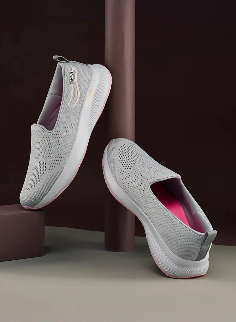 CAMPUS Women's Grey Slip On Shoes - Lightweight Shoes, Minimalist Designed for Elegance