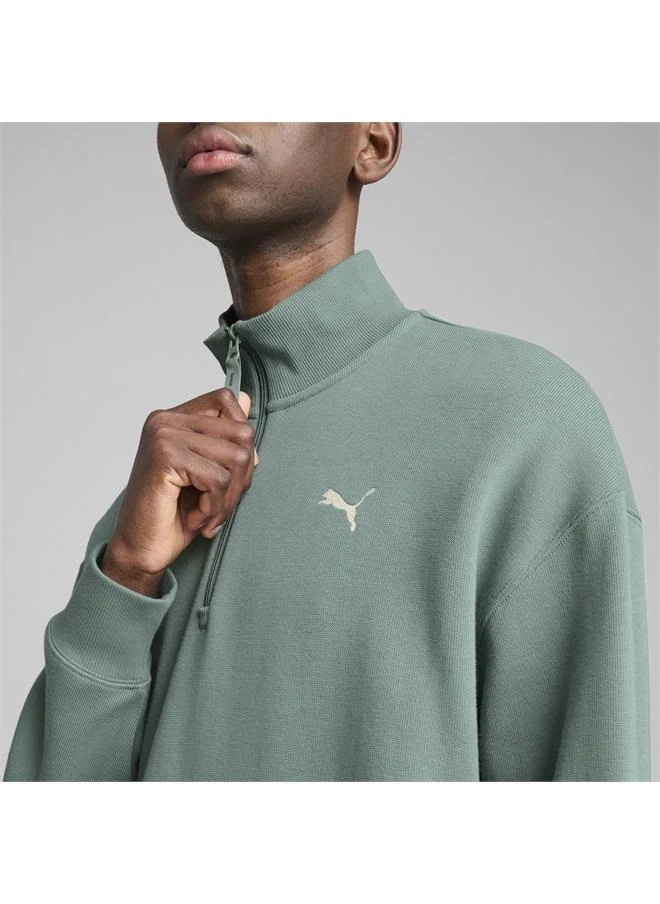 Puma WARDROBE ESS Relaxed Half Zip Crew Men