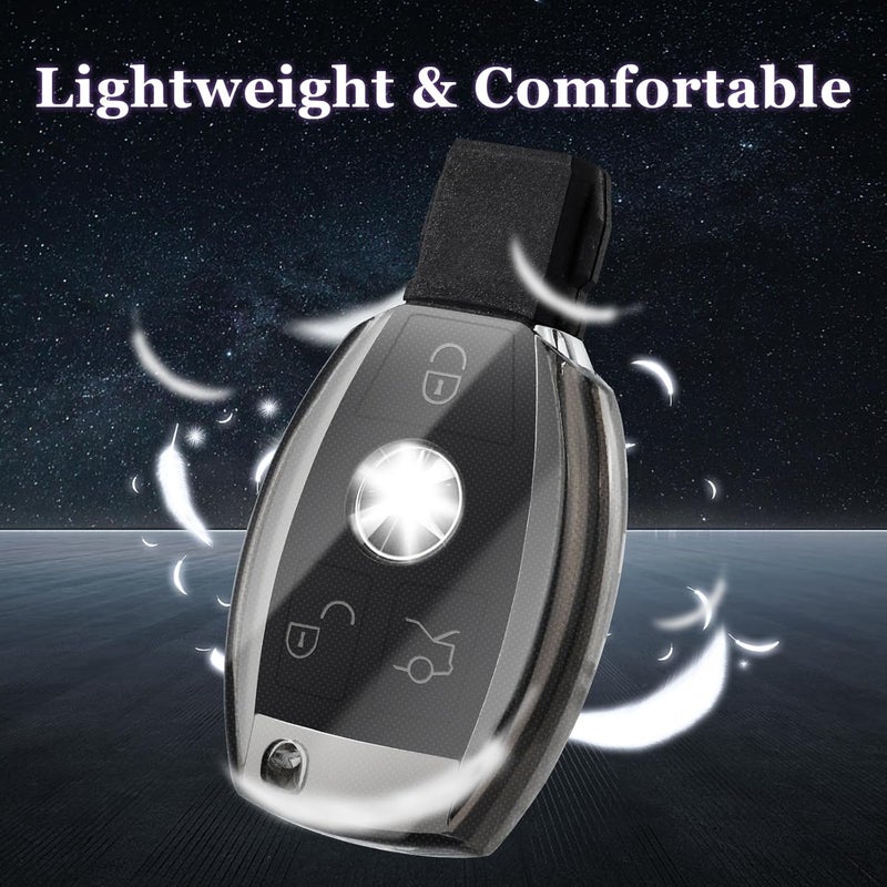 OFFCURVE Transparent Car Key Case for Mercedes Benz Models - Image 4