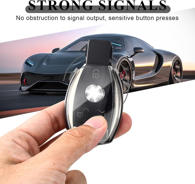 OFFCURVE Transparent Car Key Case for Mercedes Benz Models - Image 5