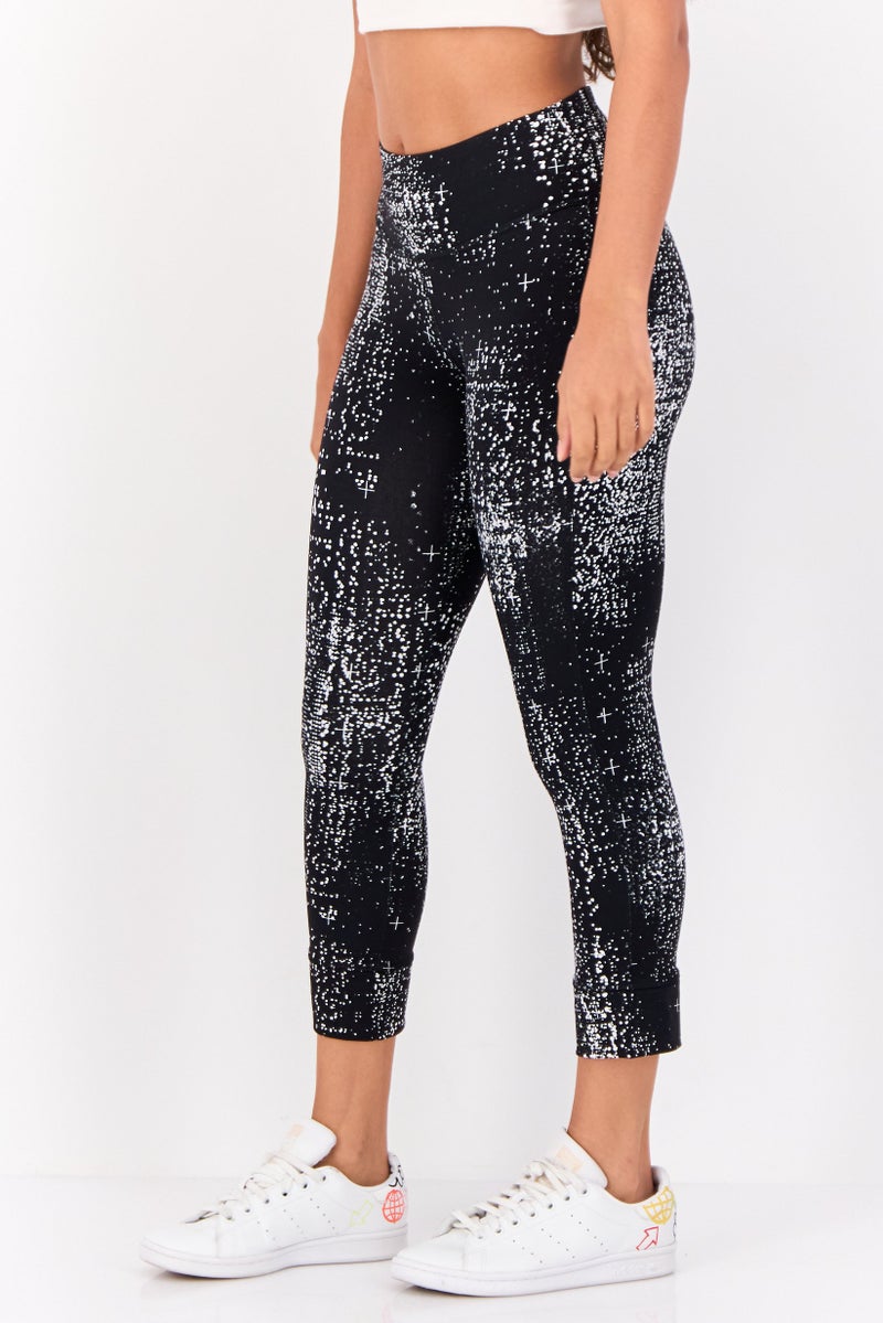 Reebok Women Sportswear Fit Brand Logo Training Leggings, Multicolor - Image 1