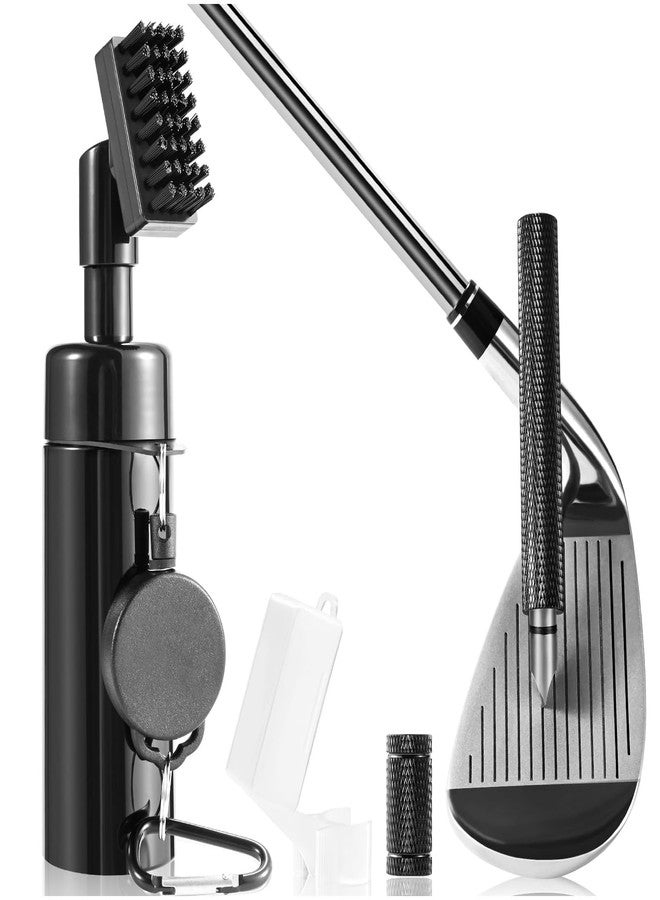 Wynaura Golf Club Cleaner Set with Pro Golf Club Brush Golf Groove Sharpener Suitable for U & V-Grooves 8 Inches Golf Water Brush with Retractable Clip Hold 5oz of Water Perfect Golf Accessories for Men/Women - Image 1
