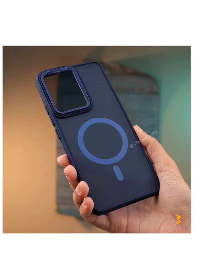 Case for Oppo Reno 13F /Case Magnetic Translucent Matte Phone Cases [Compatible with MagSafe] Thin Slim Fit Shockproof Bumper Hard Protective Cover for Women Men Girls.