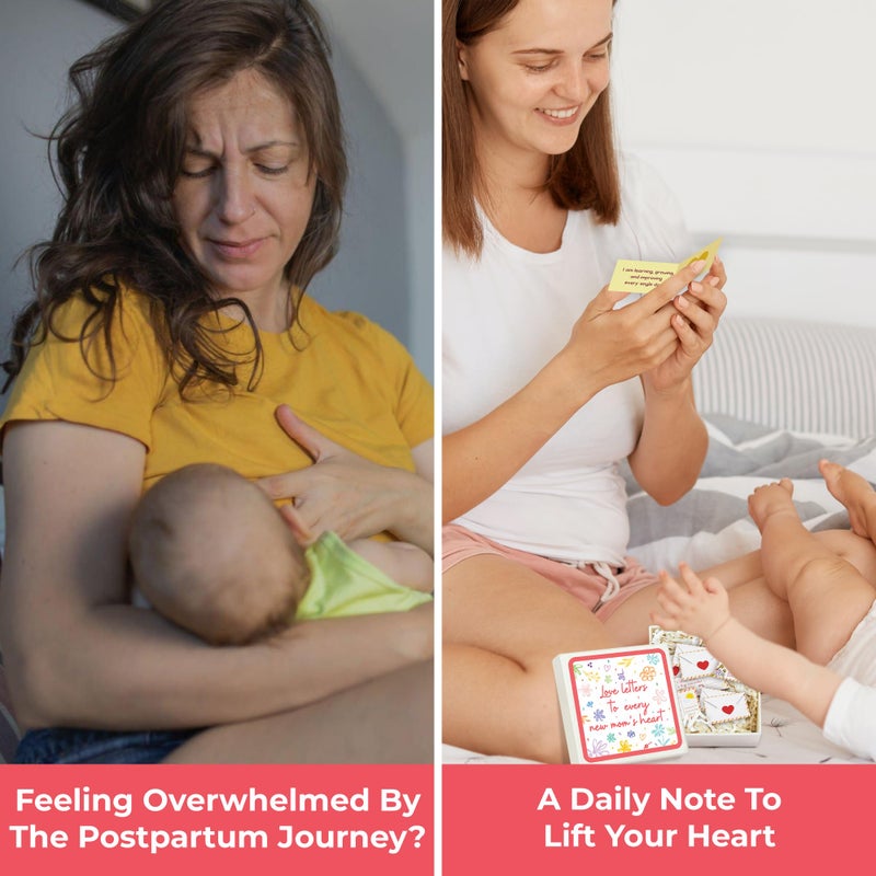 STOFINITY New Mom Affirmation Cards - New Mom Gifts For Women After Birth, Post Partum Gifts For Moms Care, Postpartum Gift For Women - Image 3