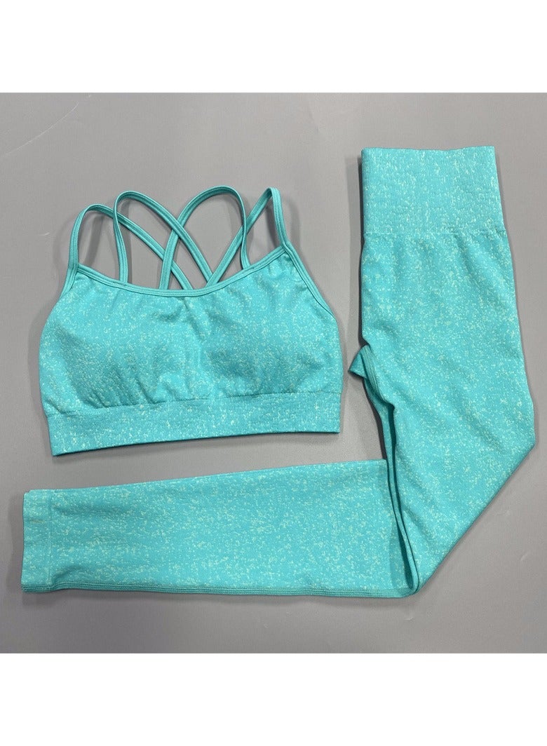 Women's Yoga Fitness Sports Bra and Pants Set  - Image 1