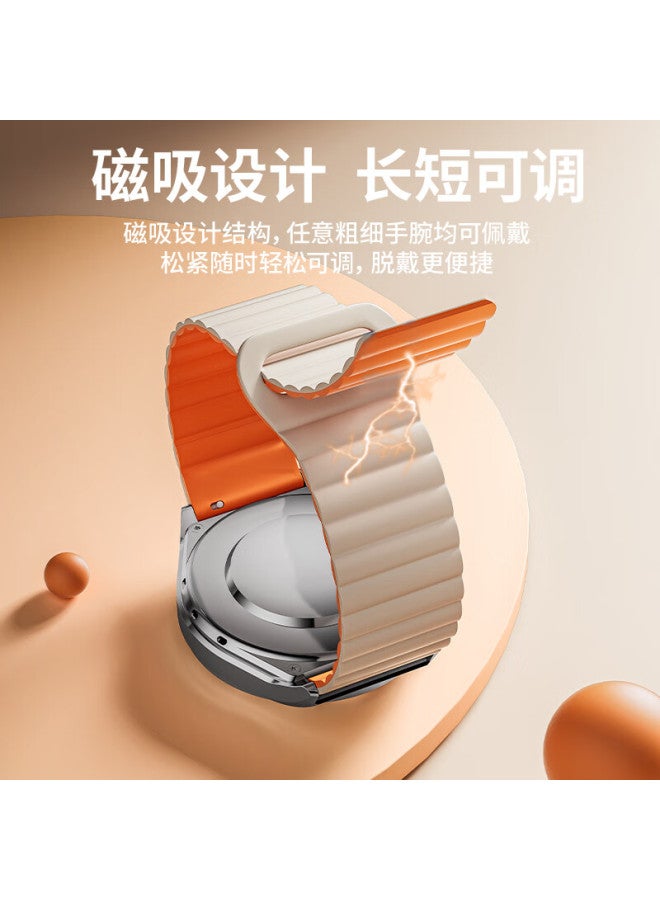 Mssm Liquid Silicone Magnetic Adsorption Loop Strap For Huawei Watch Strap Gt5/gt4/gt5pro/watch4pro 41 Dial - 18mm - Image 5