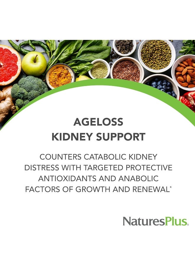 Nature's Plus Ageloss Kidney Support 90 Tablets - Image 2