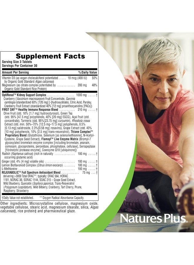 Nature's Plus Ageloss Kidney Support 90 Tablets - Image 4