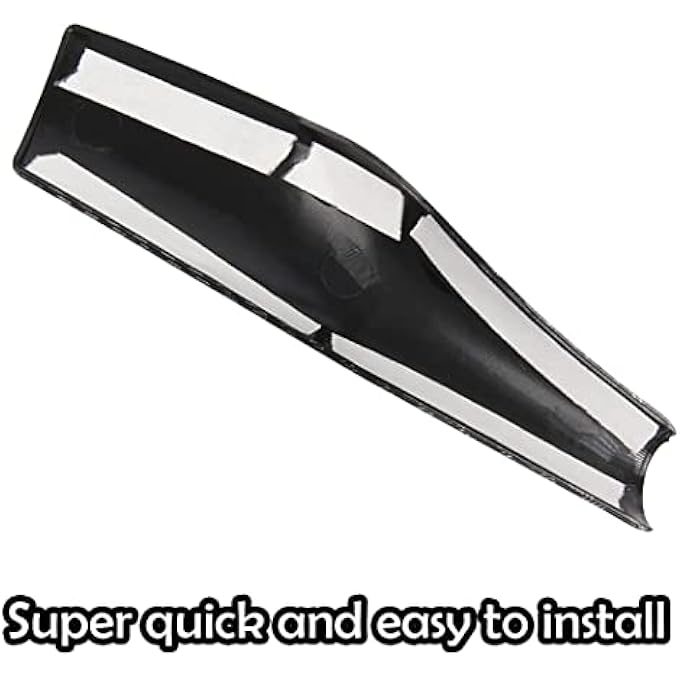 rayihni REVHQ Model 3 Model Y Column Gear Shift Cover Best Model 3 Steering Wheel Interior Protection Accessories Frame Patch ABS Material High Glossy Carbon Fiber Shiny Finish Surface ShinyGlossy surface - Image 4