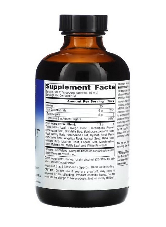PLANETARY HERBALS Dr. Tierras Wild Cherry Bark Syrup 8 fl oz 236.56 ml - Image 2