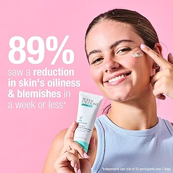 Super Facialist PoreFect Daily Moisturiser Hydrate Control Oil for Acne Treatment Blackhead Remover with 3 Niacinamide Tea Tree Oil Prebiotics Vegan Friendly 75ml - Image 5