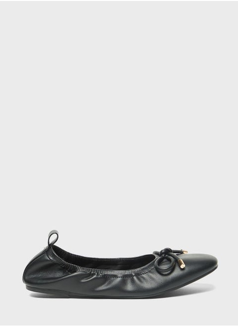 Lace Up Flat Ballerinas