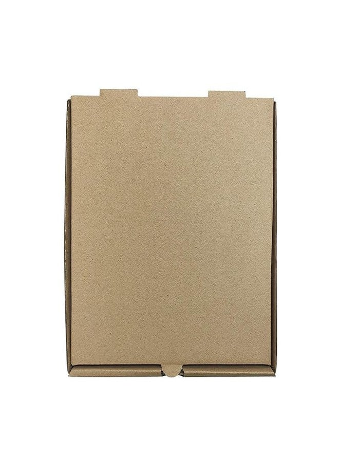 SANDUUQ Corrugated Kraft Cardboard Brown Color Pizza Box, Cake Boxes (7X7X1.5 inch) Pack of 25 - Image 1