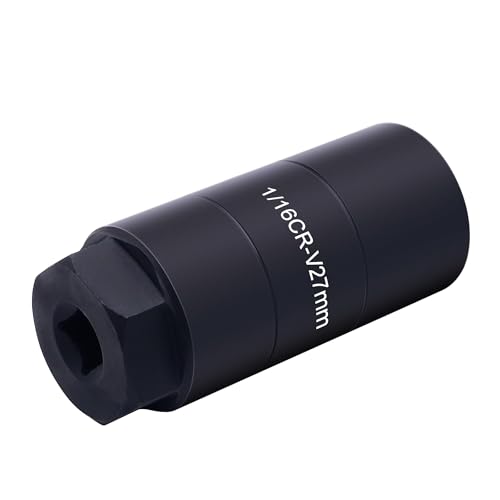 OXCANO Oil Pressure Sensor Socket, 1 1/16 Socket Switch Compatible with 3/8" Drive or 1 1/8" Hex Wrench, Professional for Quick Removing/Installing Sending Unit (Black) - Image 1