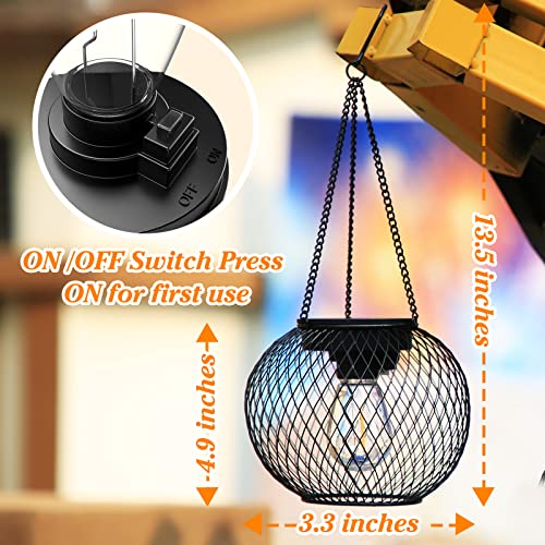 KagoLing Solar Lantern Outdoor Waterproof, KagoLing Upgraded Hanging Solar Lights Outdoor Garden Decorations Decorative Lighting Solar Powered Waterproof Tree Lantern for Garden Yard Patio Pathway, 2 Pack - Image 2