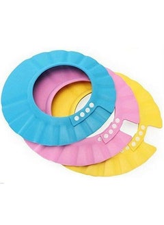 PAVITYAKSH PAVITYAKSH Baby Shower Adjustable Safe Soft Bathing Cap (Multicolor)  - Image 1