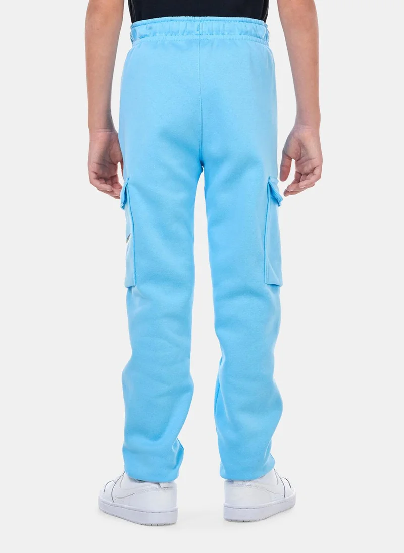نايكي Kids' Sportswear Fleece Graphic Cargo Trousers